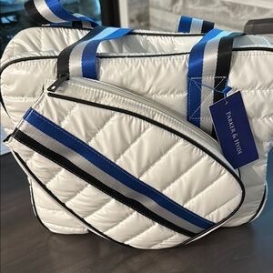 Parker and Hyde quilted Pickleball travel bag